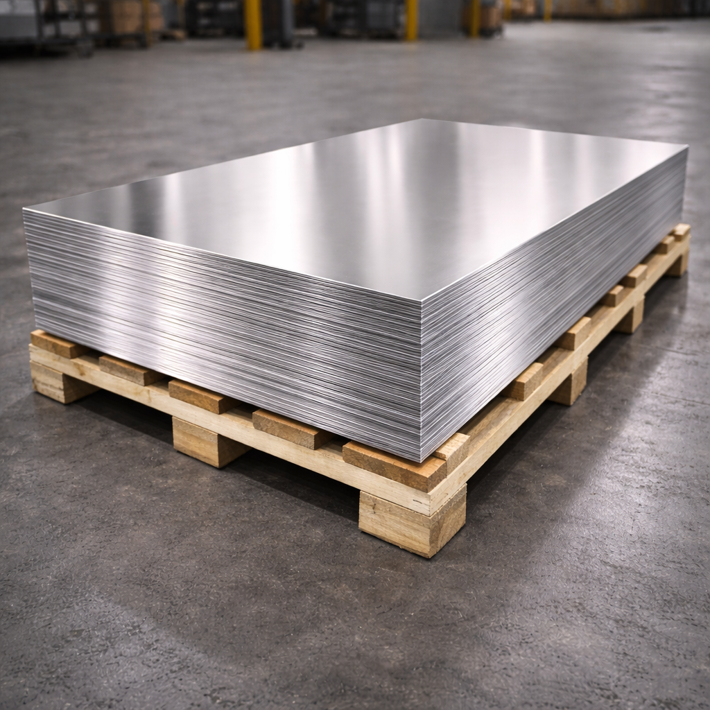 304 Stainless Steel Sheet Metal – #4 Brushed Finish with Laser PVC Protection – Gauges 12, 14, 16, 18, 20, 22