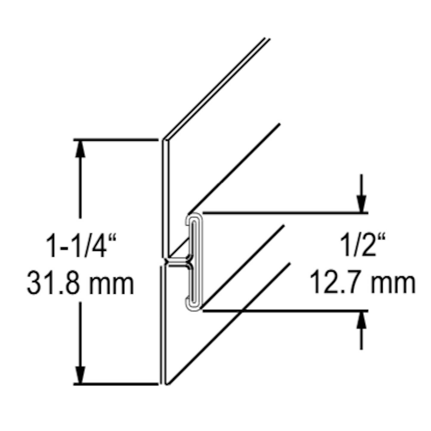 Stainless Steel Divider Bar 10FT