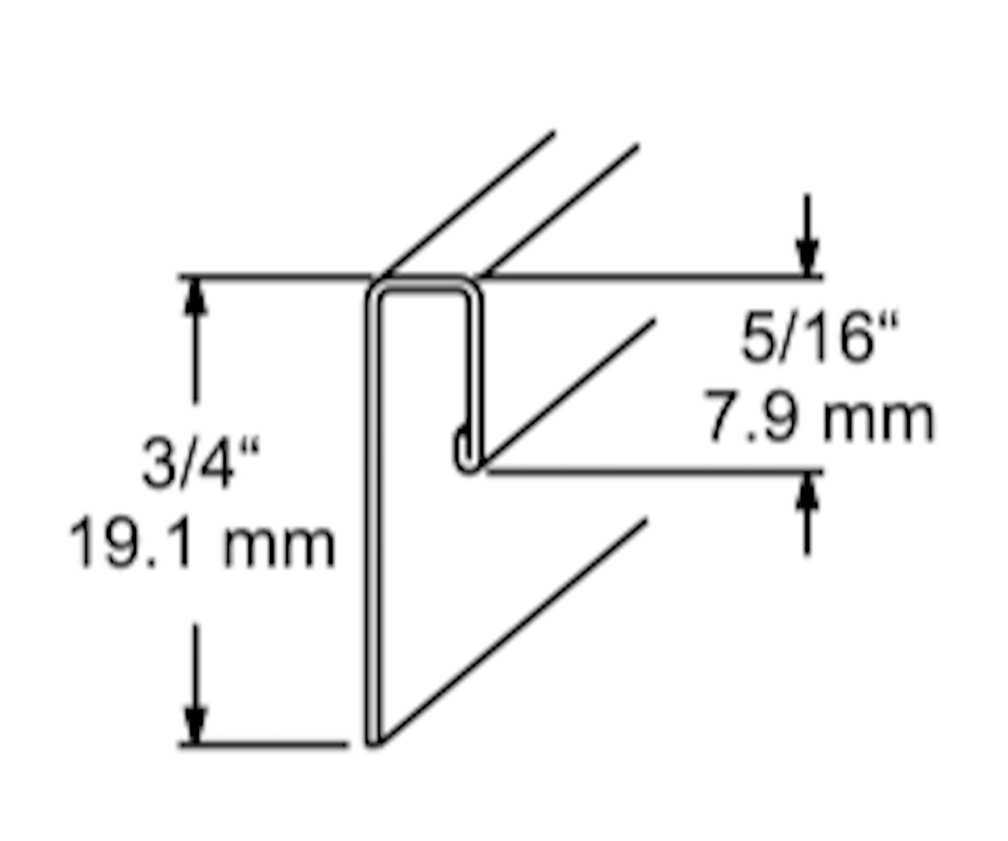 Stainless Steel J Cap Strip