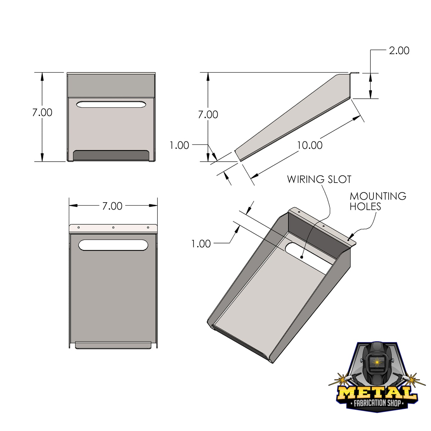 Stainless Steel Printer Bracket Shelf