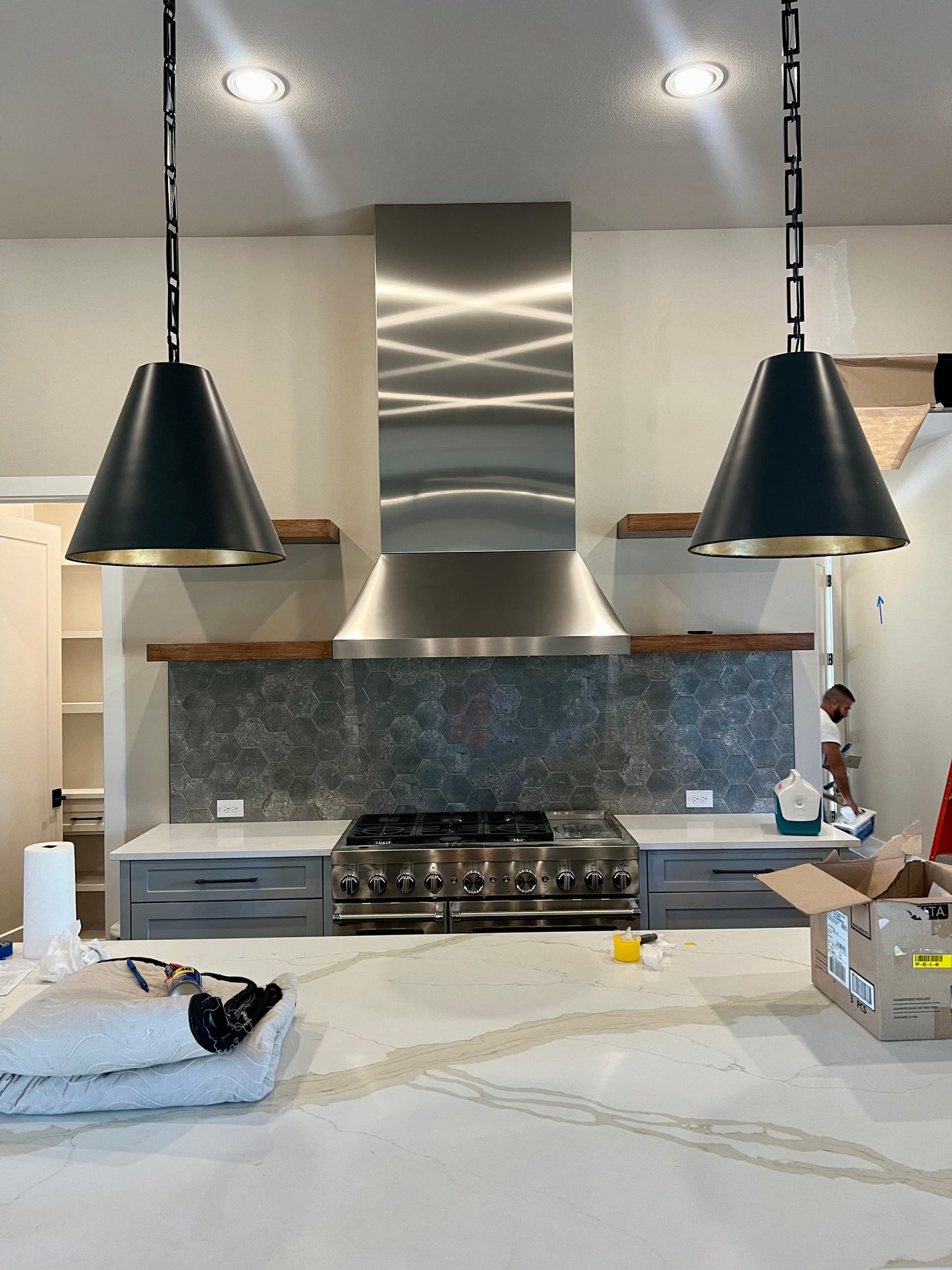 CUSTOM STAINLESS STEEL DUCT COVER ONE PIECE INDOOR