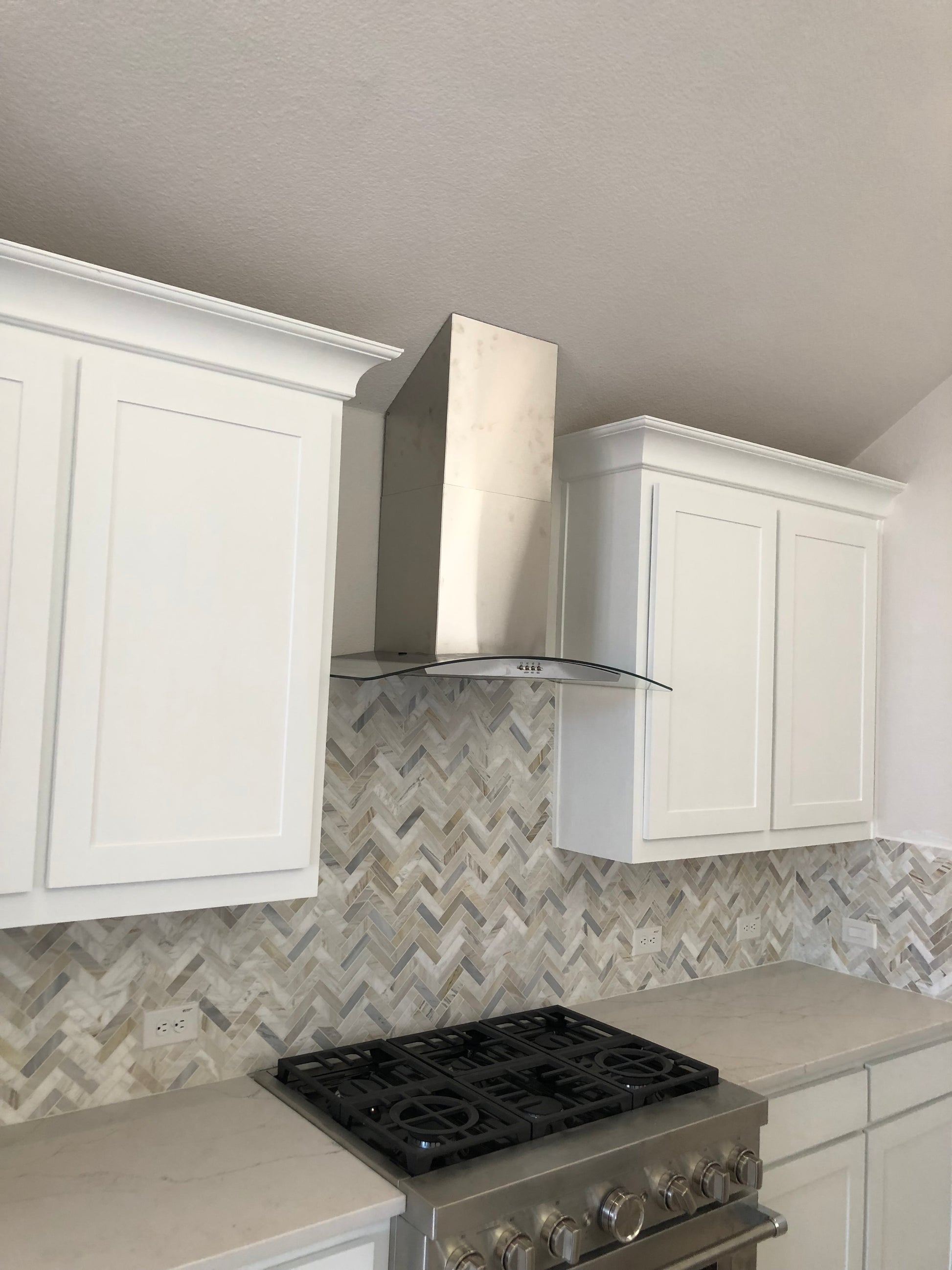 CUSTOM STAINLESS STEEL DUCT COVER TWO PIECE KITCHEN