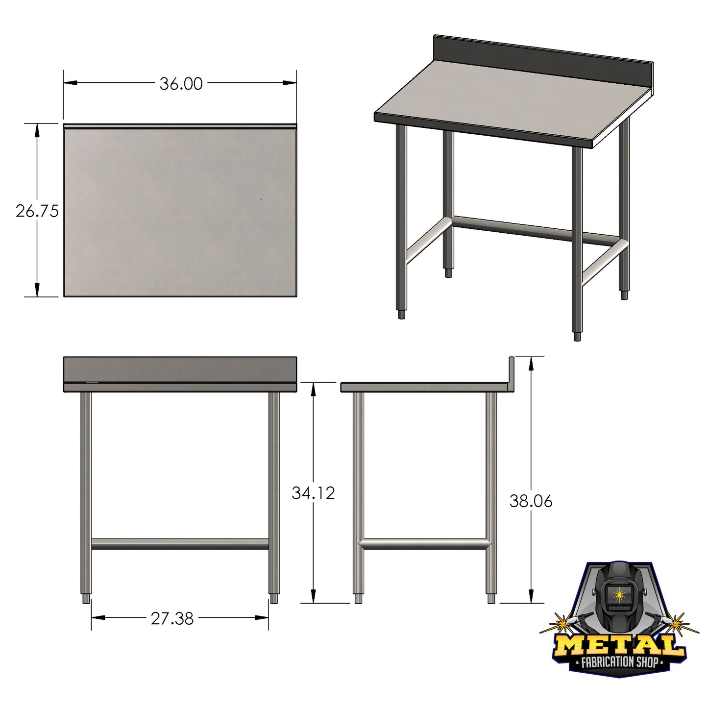 Work Table - For Hobart Grinder Model 4812