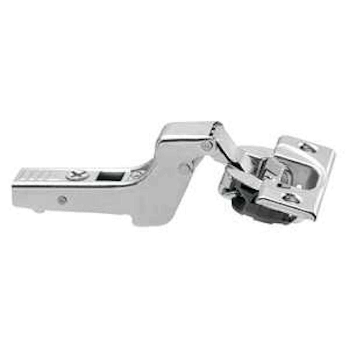 Clip Top 110° Opening Hinge with BLUMOTION Soft-Closing, 45mm Bore Pattern, Inset, Nickel-Plated, Screw-On