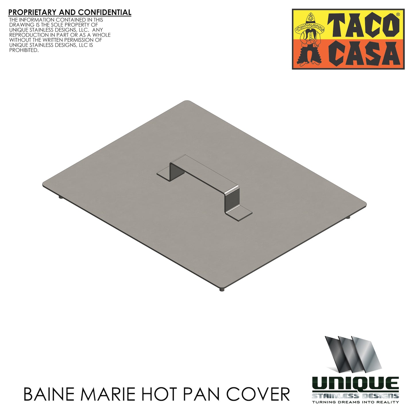 Baine Marie Hot Pan Cover
