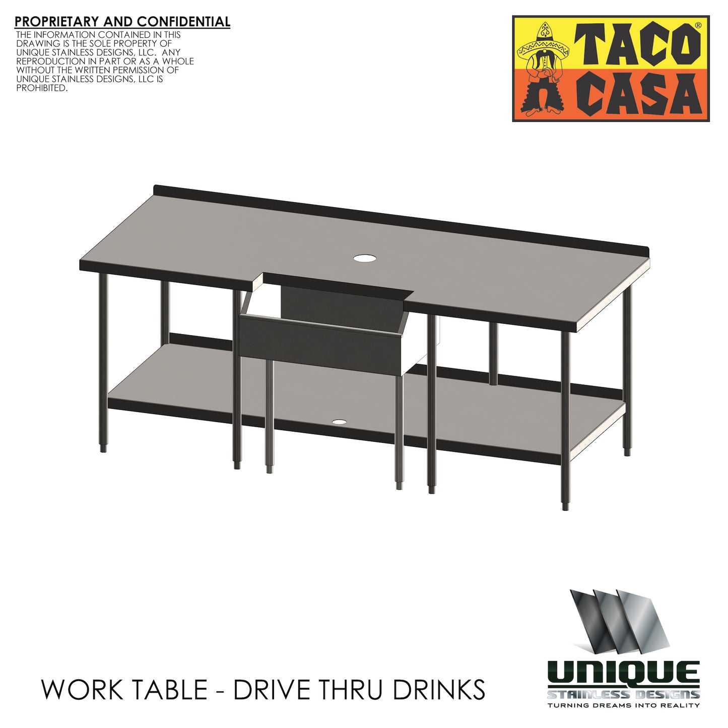 Work Table - Drive Thru