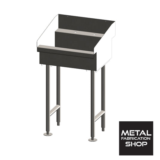 Free-standing Stainless Steel Hand Washing Sink