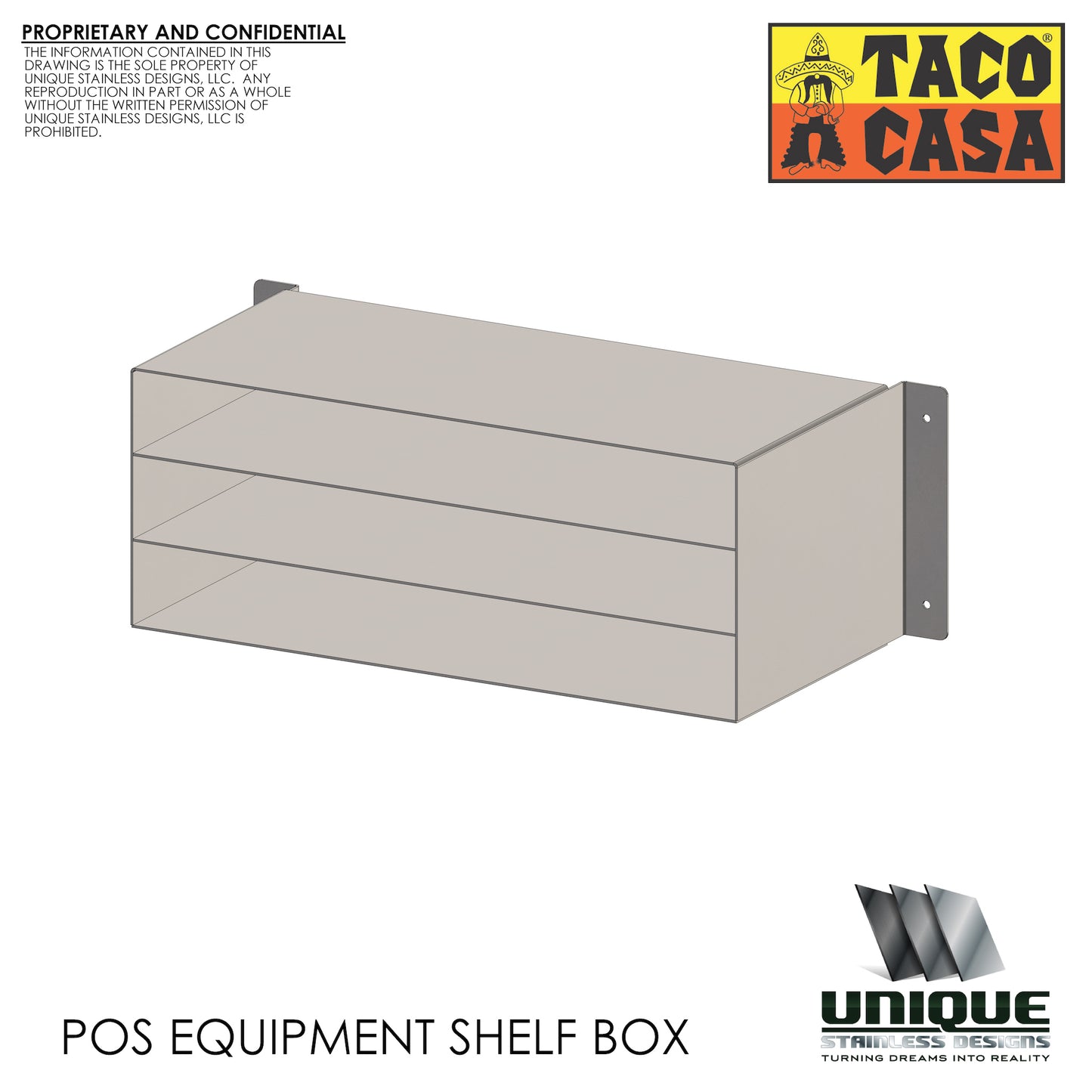 POS Equipment Shelf Box